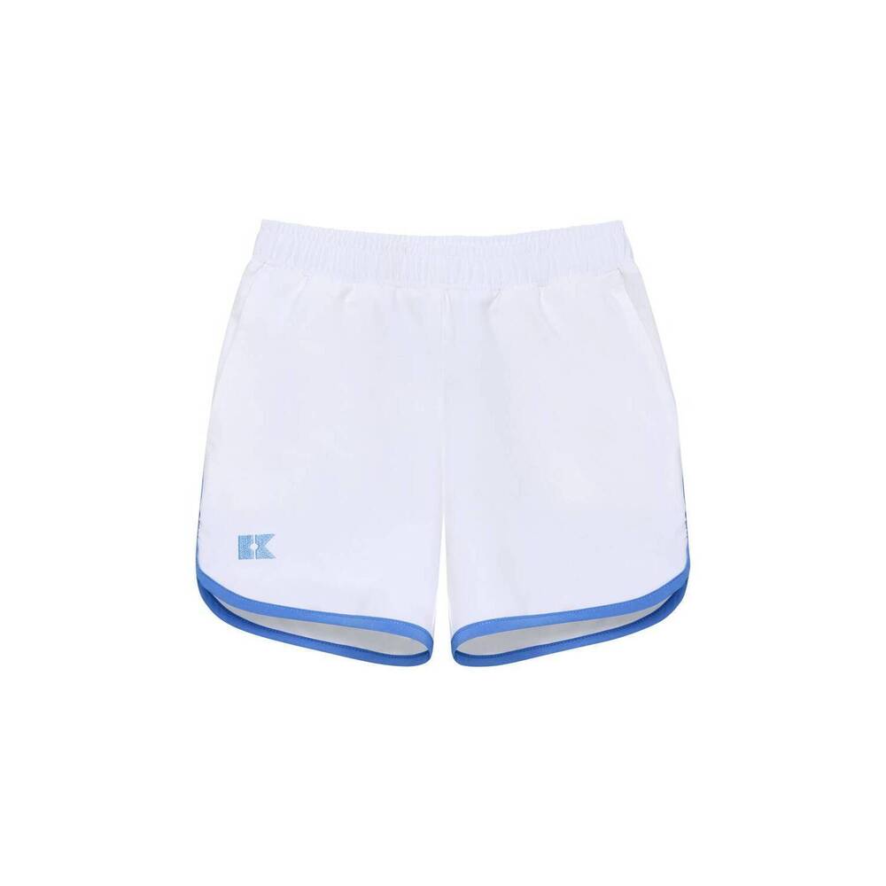 NEW COURTSIDE KIDS kids' retro super short with piping in white